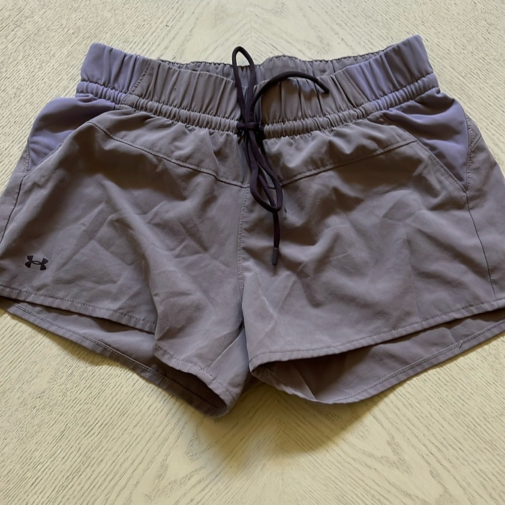 Under Armour Women's Athletic Shorts in Gray/Purple